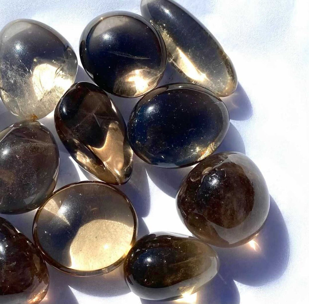 SMOKEY QUARTZ TUMBLES